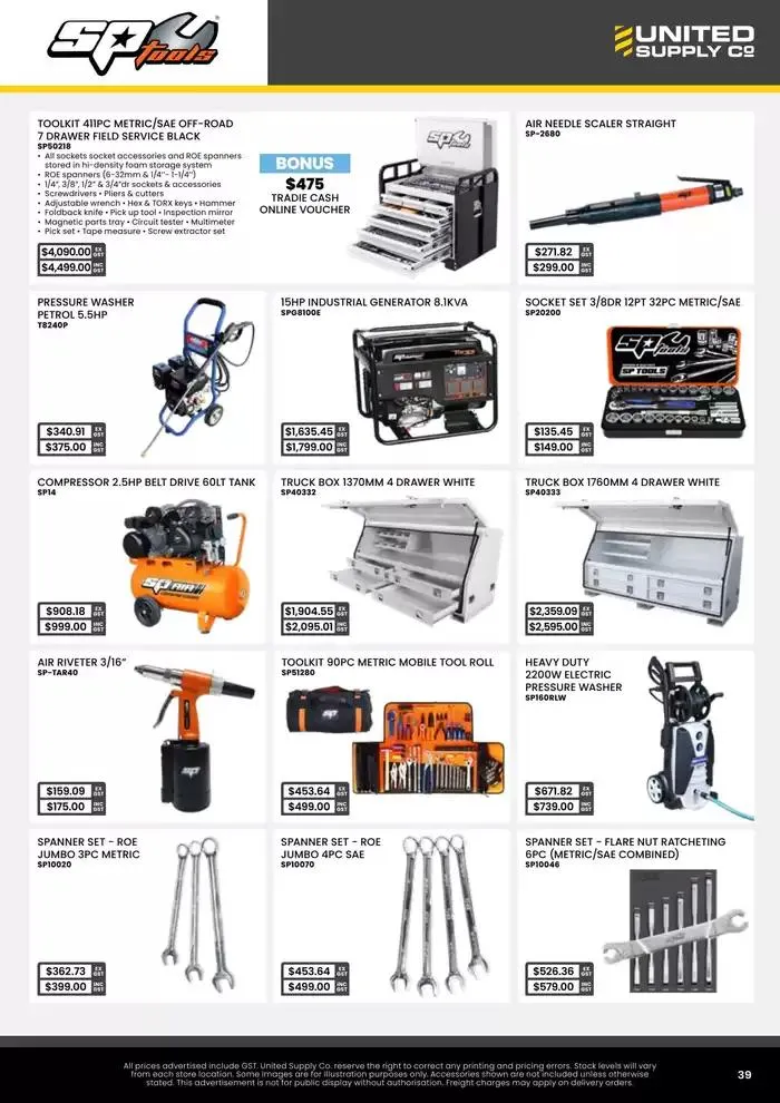  Tool Centre McKinnon APR-JUN 25 - Catalogue valid from 1 April to 30 June 2025 - page 39