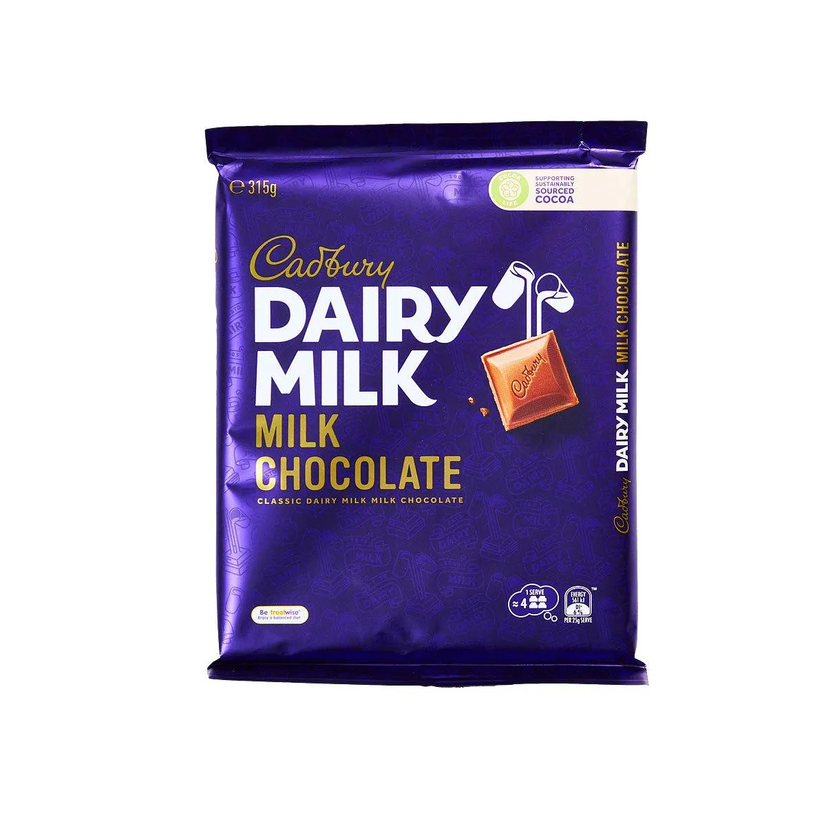 Cadbury Dairy Milk Chocolate Block Large 315g