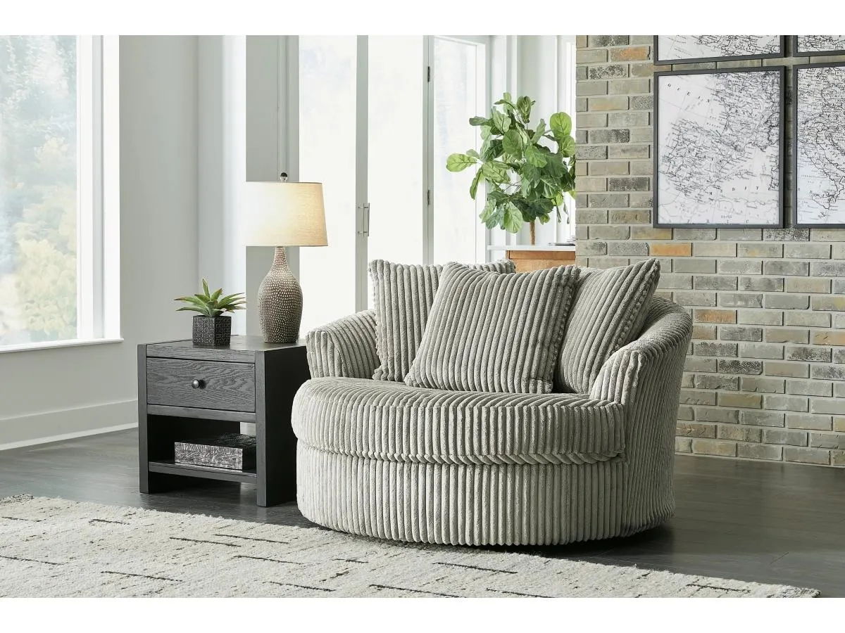 Lindyn Oversized Swivel Accent Chair
