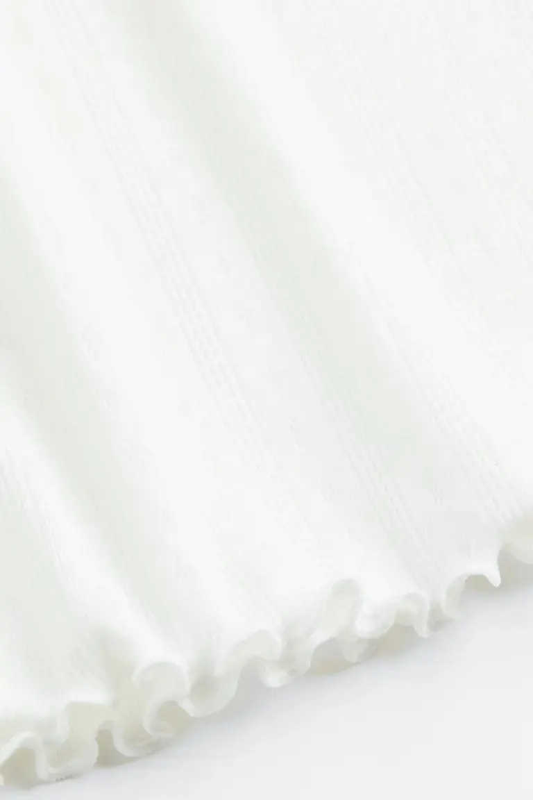 Pointelle Jersey Top