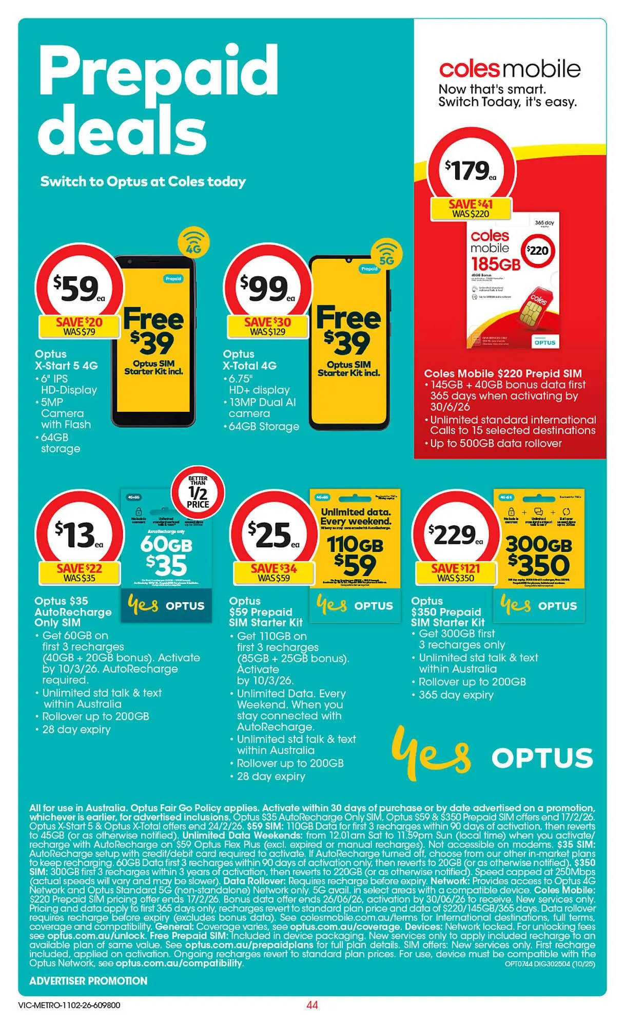 Coles catalogue - Catalogue valid from 11 February to 17 February 2026 - page 44