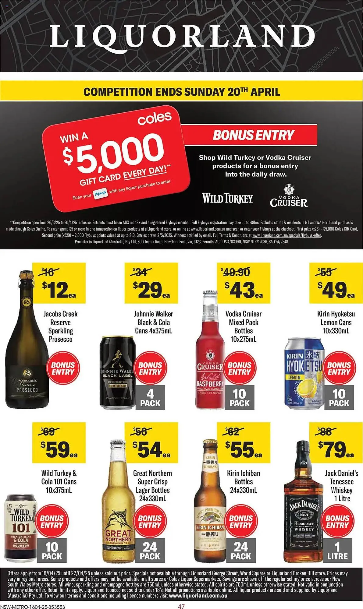 Liquorland catalogue - Catalogue valid from 16 April to 22 April 2025 - page 1