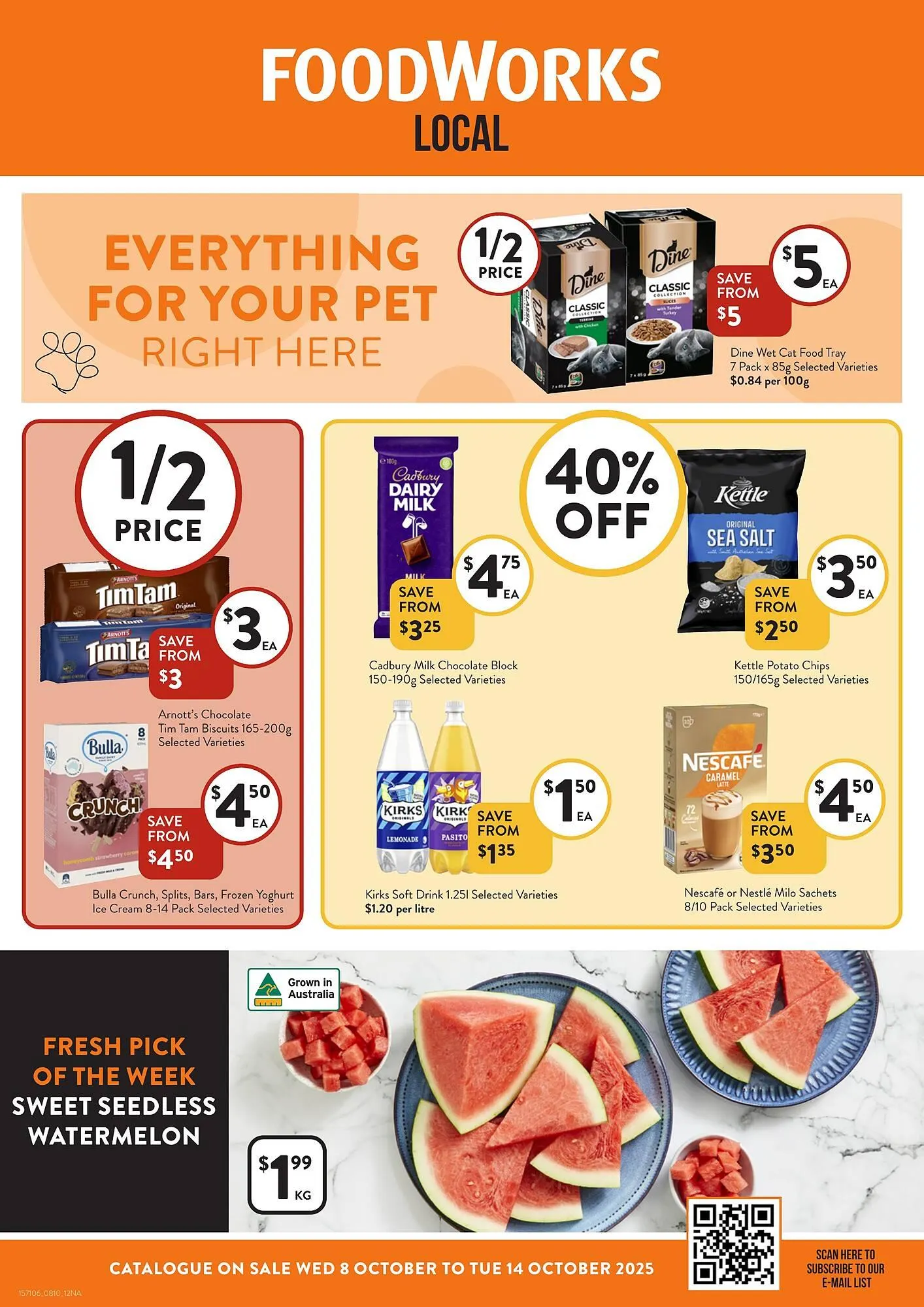 Foodworks catalogue - Catalogue valid from 8 October to 14 October 2025 - page 1