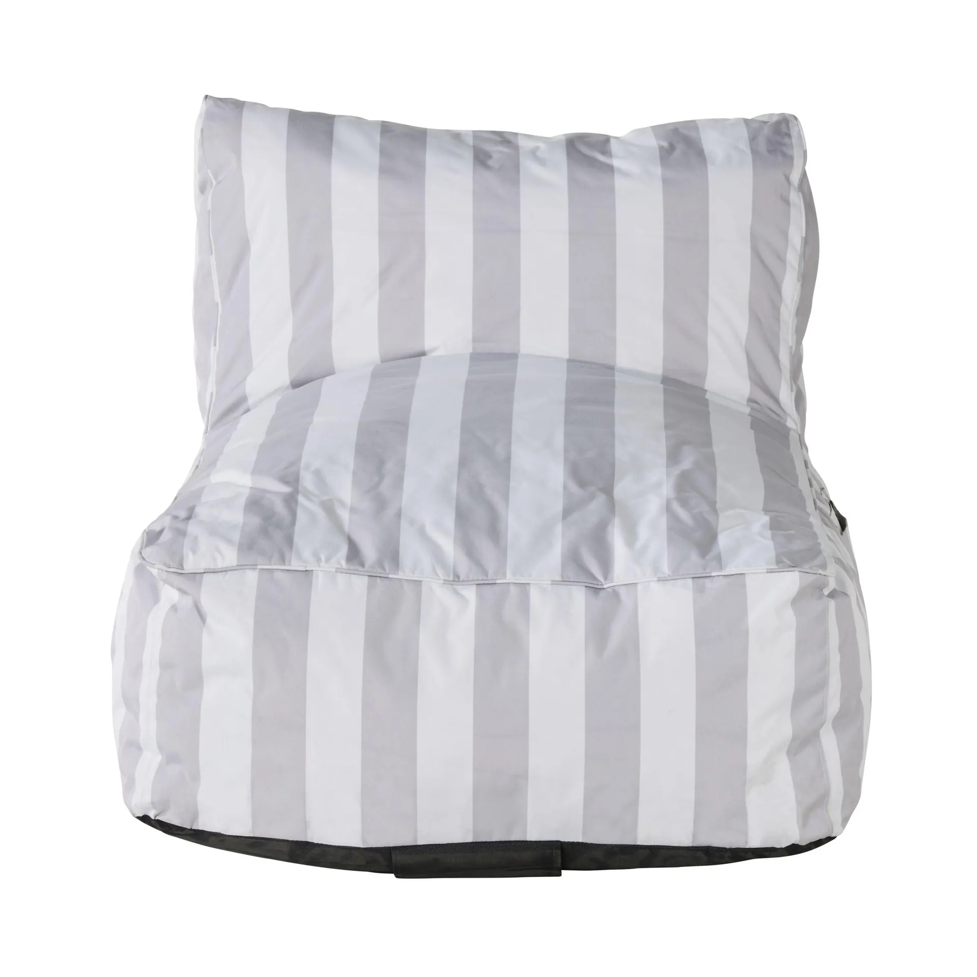 Jax Foam Filled Lounger Silver Grey Stripe