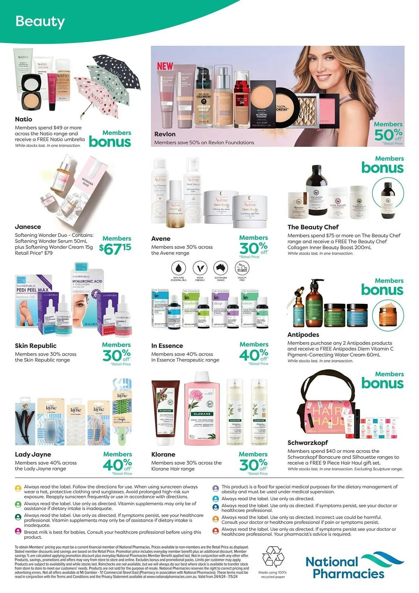 National Pharmacies catalogue - Catalogue valid from 24 April to 7 May 2024 - page 6