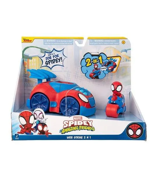 Spidey and His Amazing Friends Web Strike 2-in-1 Feature Vehicle