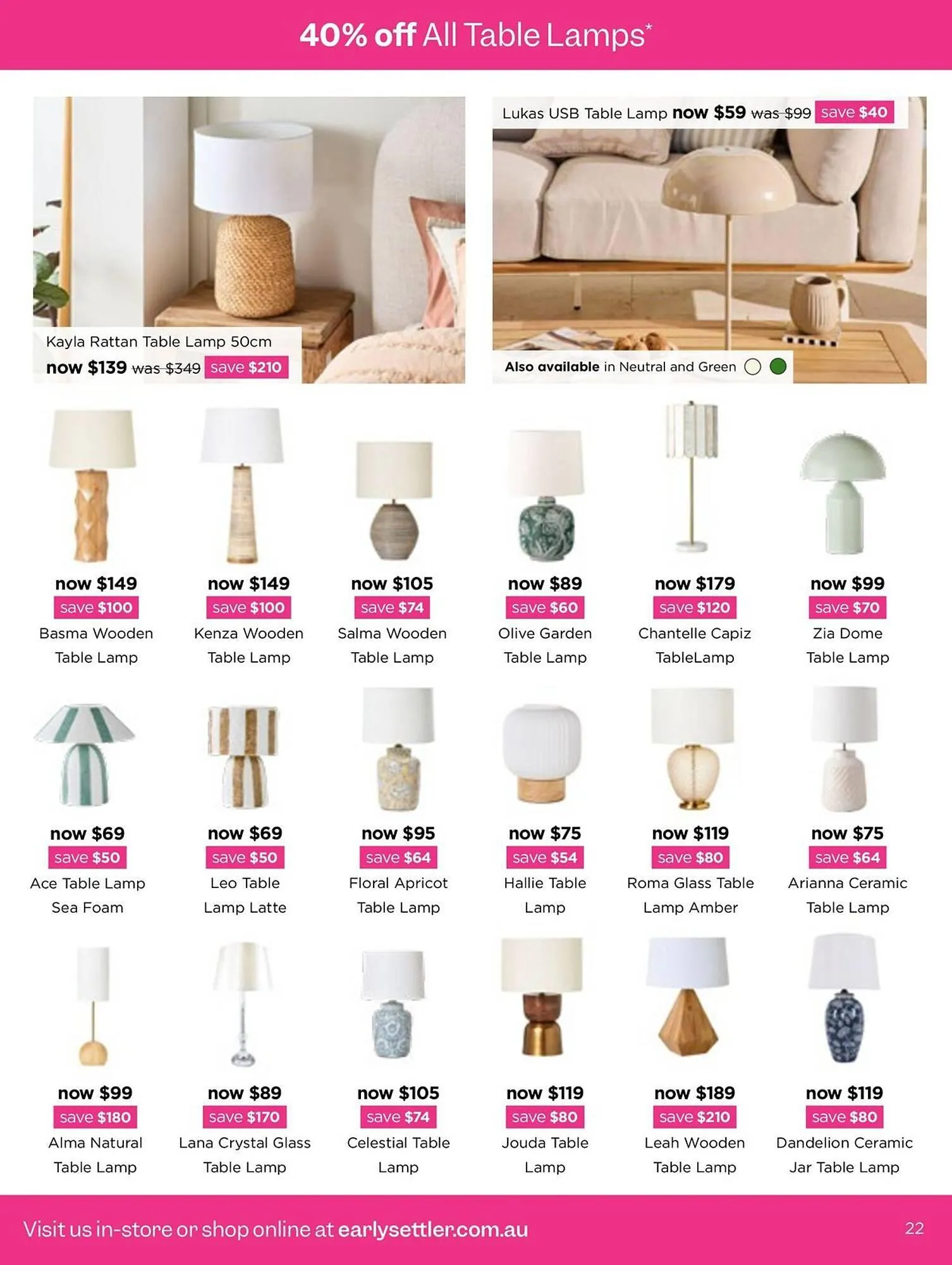 Early Settler catalogue - Catalogue valid from 30 October to 30 November 2025 - page 22