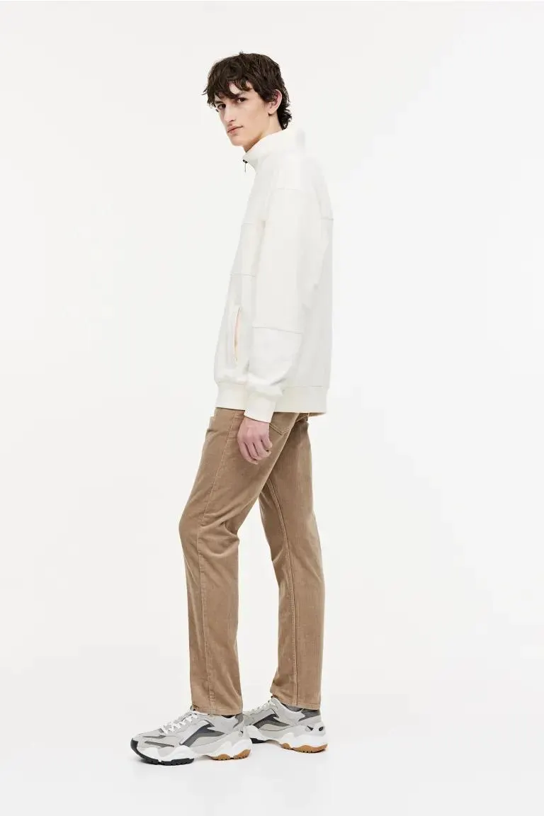 Slim Fit Corduroy Pants