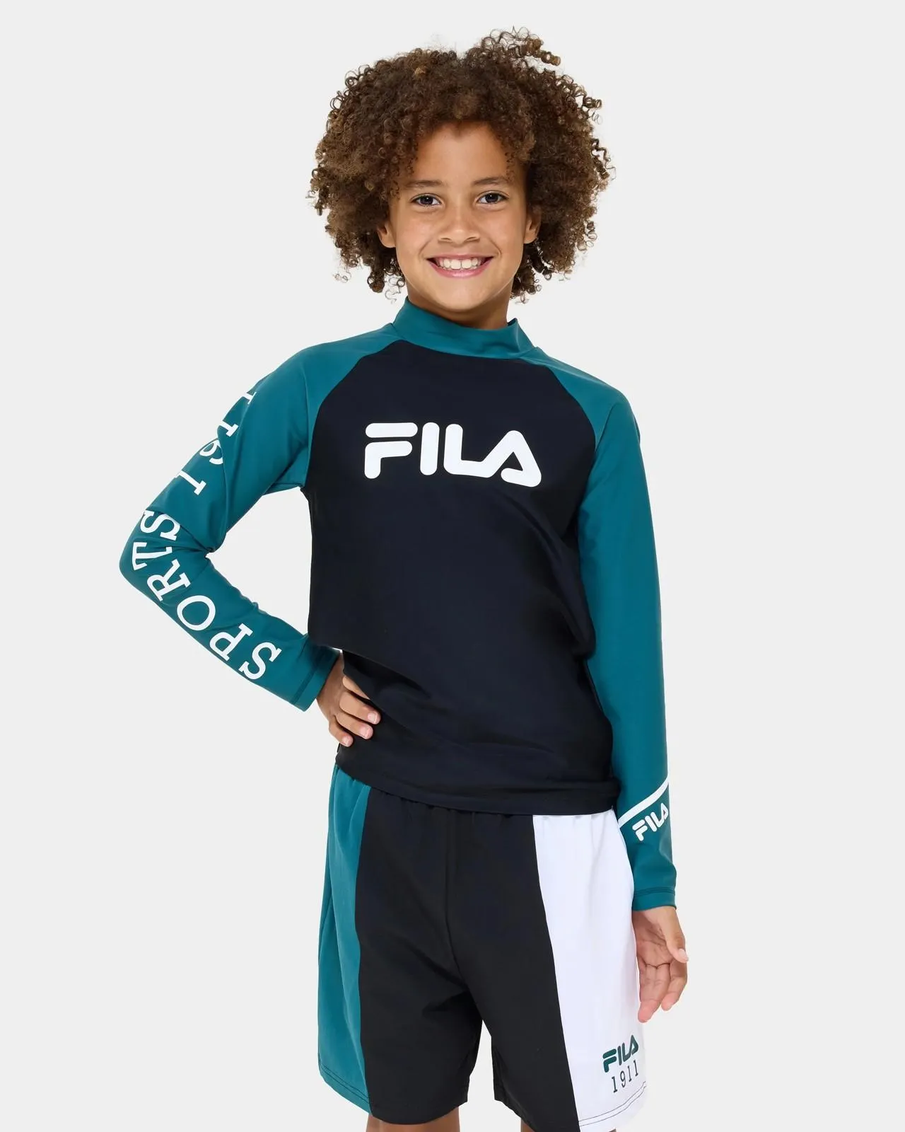 Ads Splice Long Sleeve Rash Vest - Fila