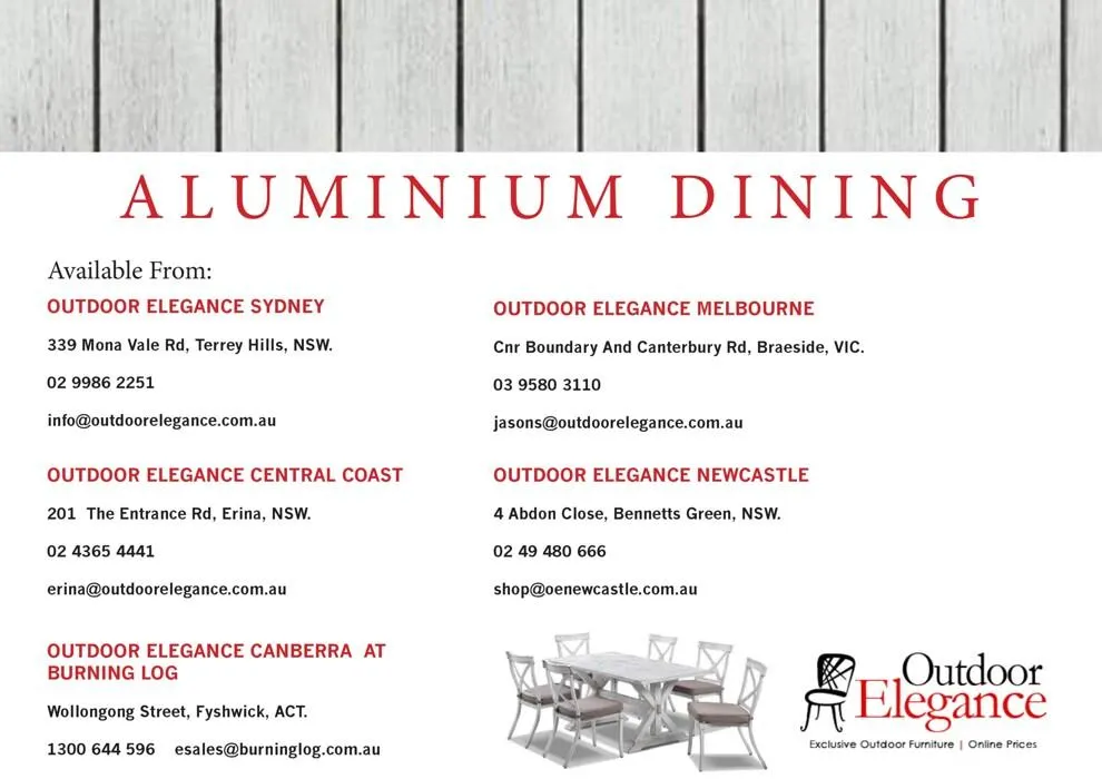 Aluminium Dining - Catalogue valid from 13 May to 31 December 2024 - page 33