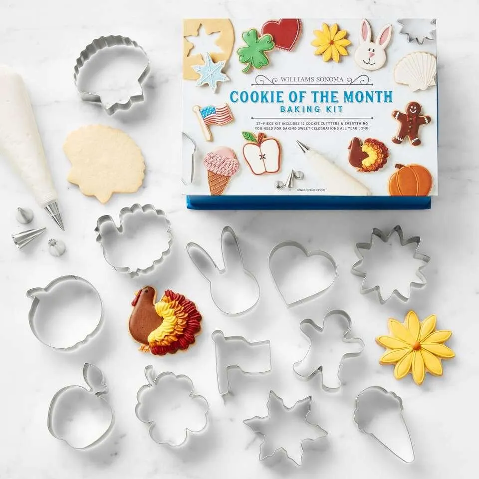 Williams Sonoma Cookie of the Month Storybox Cookie Cutter 23-Piece Set