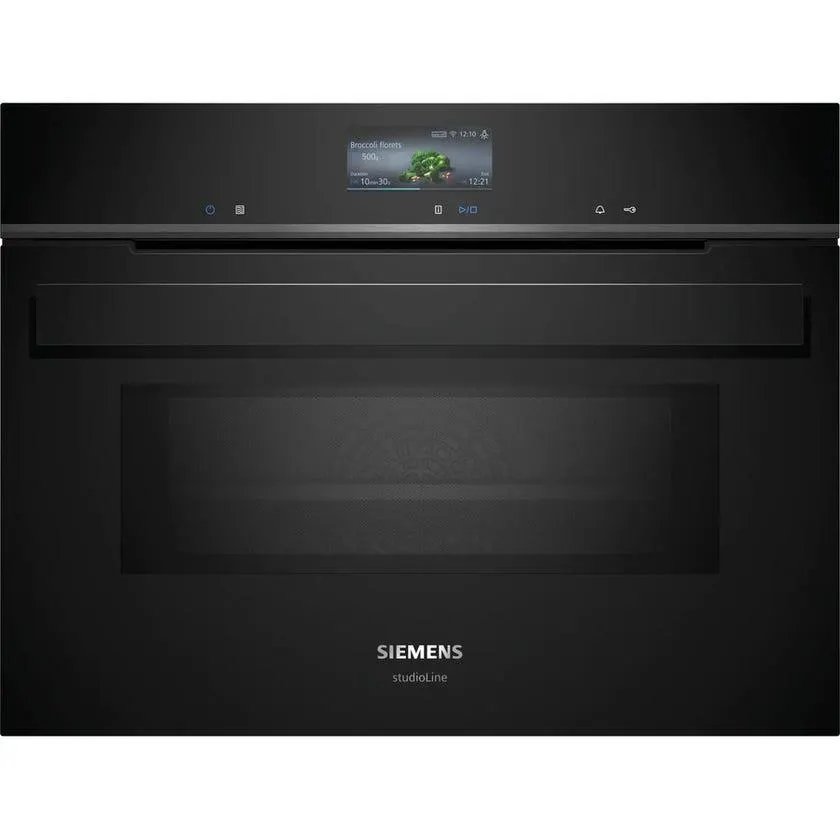Siemens CM976GMB1B iQ700 studioLine 45cm Pyrolytic Combi Microwave Oven