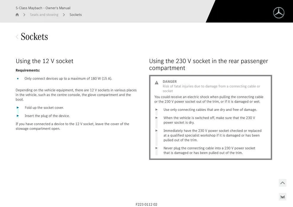 S - Class Maybach - Catalogue valid from 11 September to 11 September 2025 - page 310