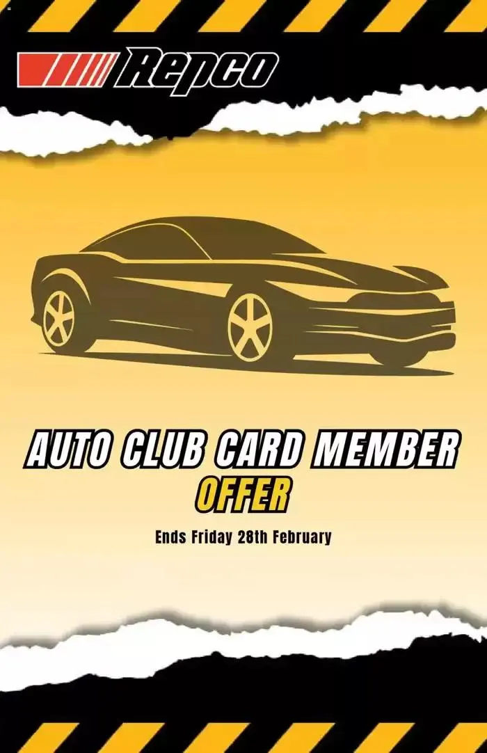 Auto Club Card Member Offer - 1