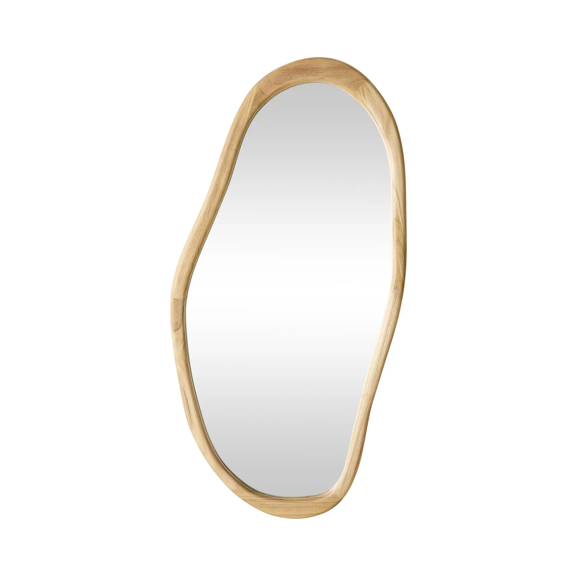 Fluid Wooden Wall Mirror 128.5x64.5cm