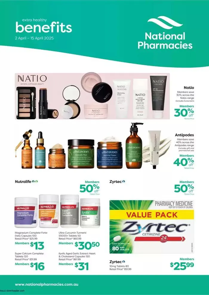 Extra Health Benefits April - Catalogue valid from 2 April to 15 April 2025 - page 1