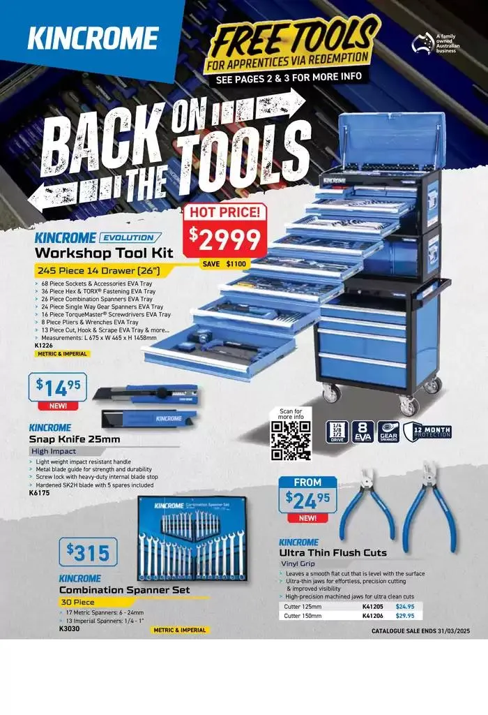 Back On The Tools - Catalogue valid from 18 February to 31 March 2025 - page 1