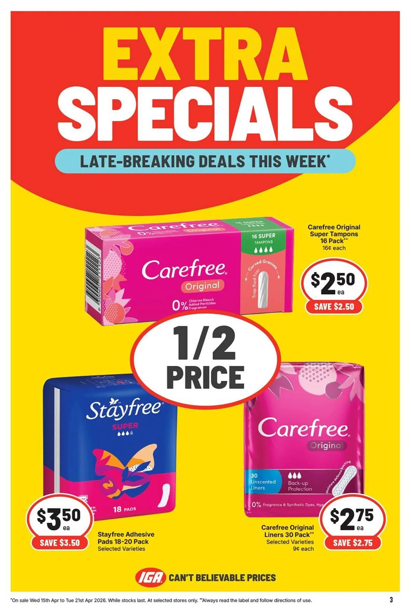 IGA catalogue - Catalogue valid from 15 April to 21 April 2026 - page 3