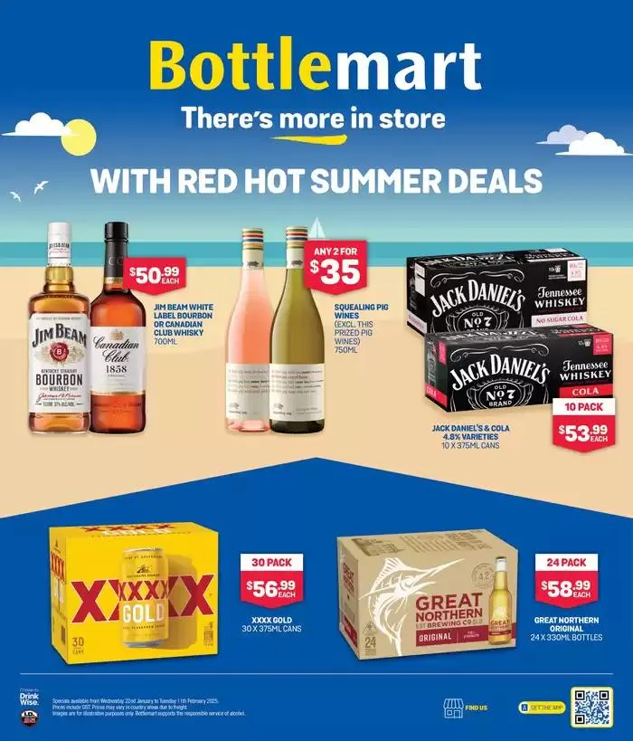 There's More In Store With Red Hot Summer Deals - Catalogue valid from 22 January to 11 February 2025 - page 1