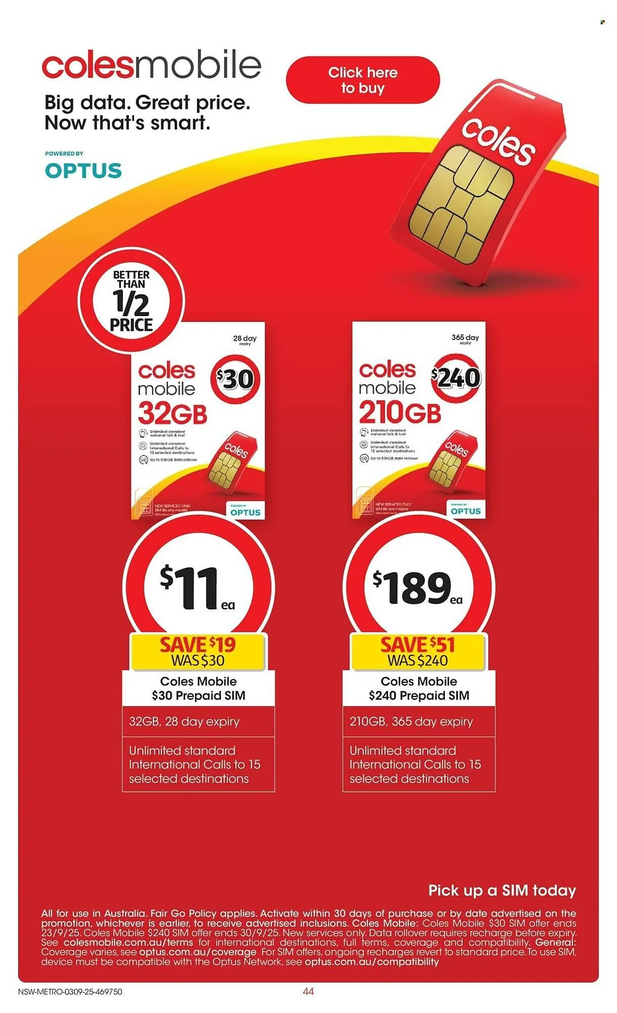 Coles catalogue - Catalogue valid from 3 September to 9 September 2025 - page 44