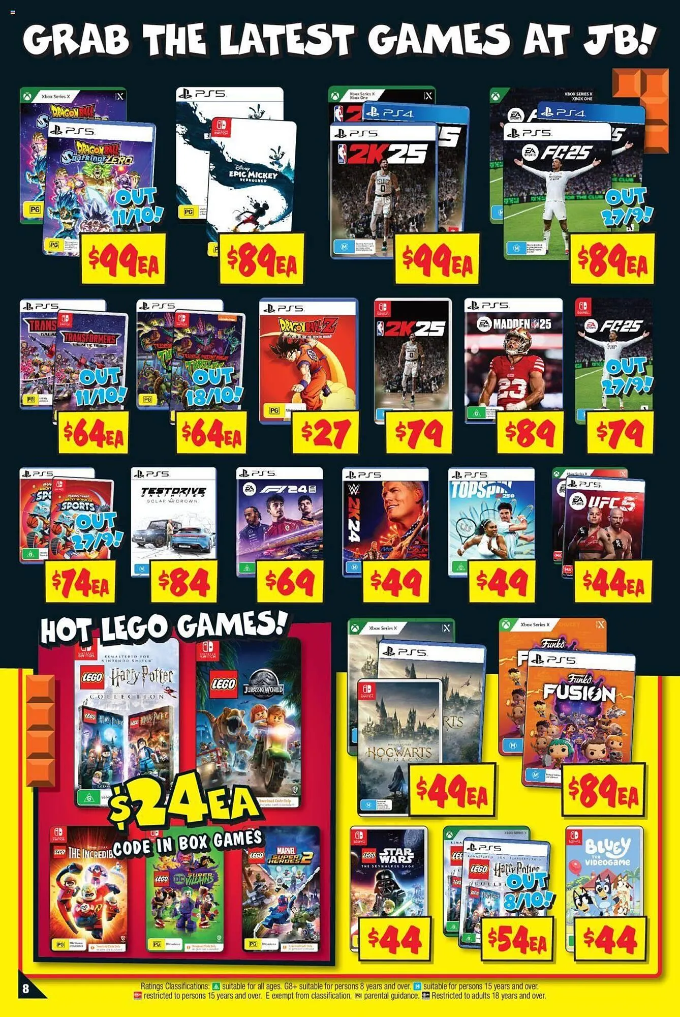 JB Hi-Fi catalogue - Catalogue valid from 26 September to 16 October 2024 - page 8
