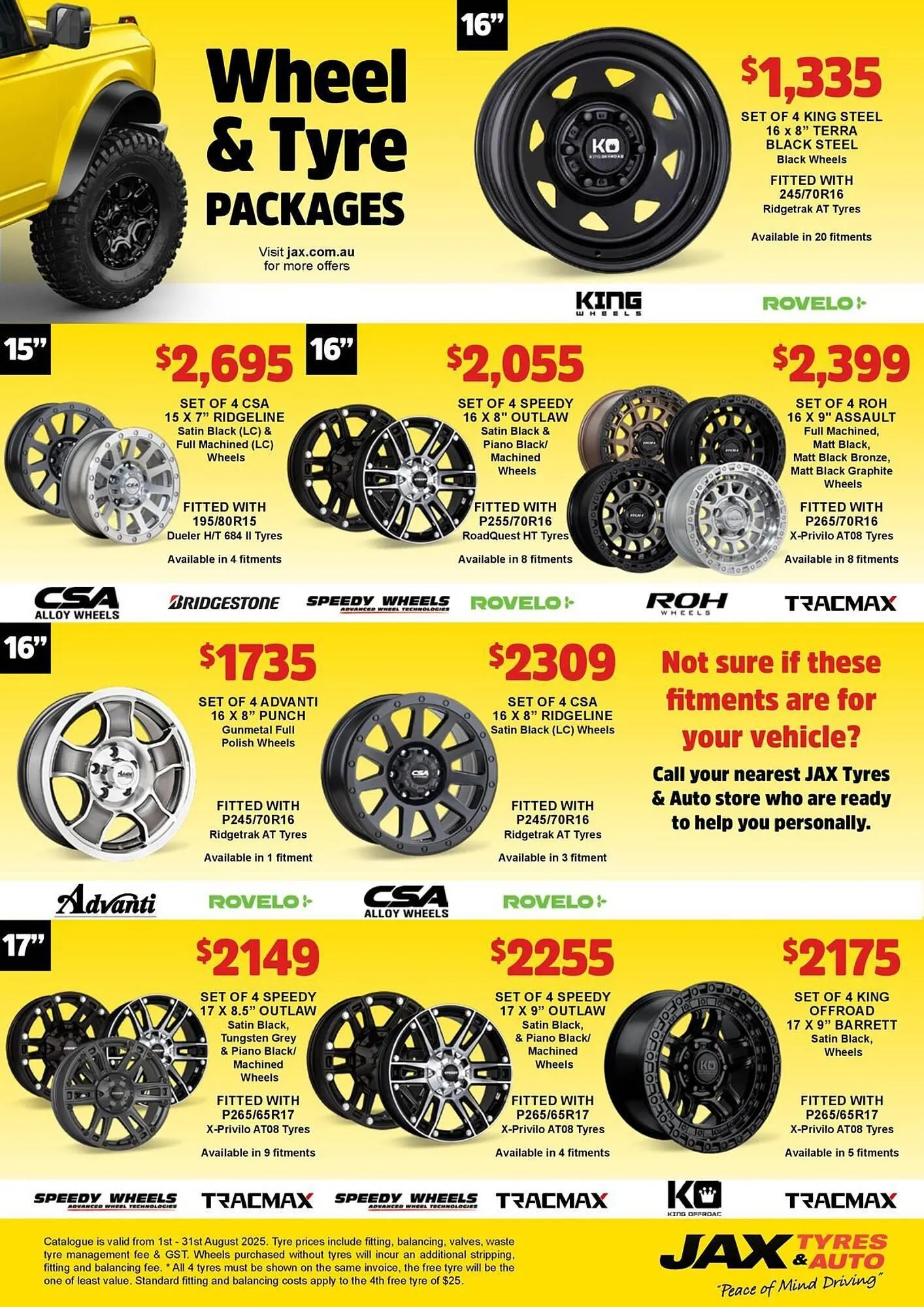 Jax Tyres catalogue - Catalogue valid from 1 August to 31 August 2025 - page 11