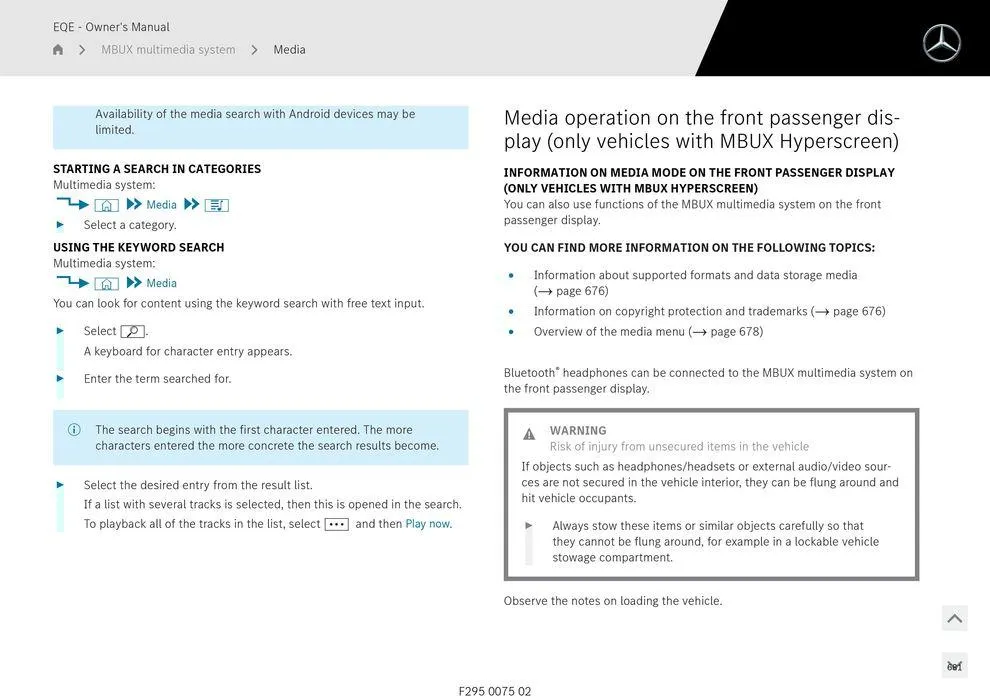 EQE Sedan - Catalogue valid from 11 September to 11 September 2025 - page 681