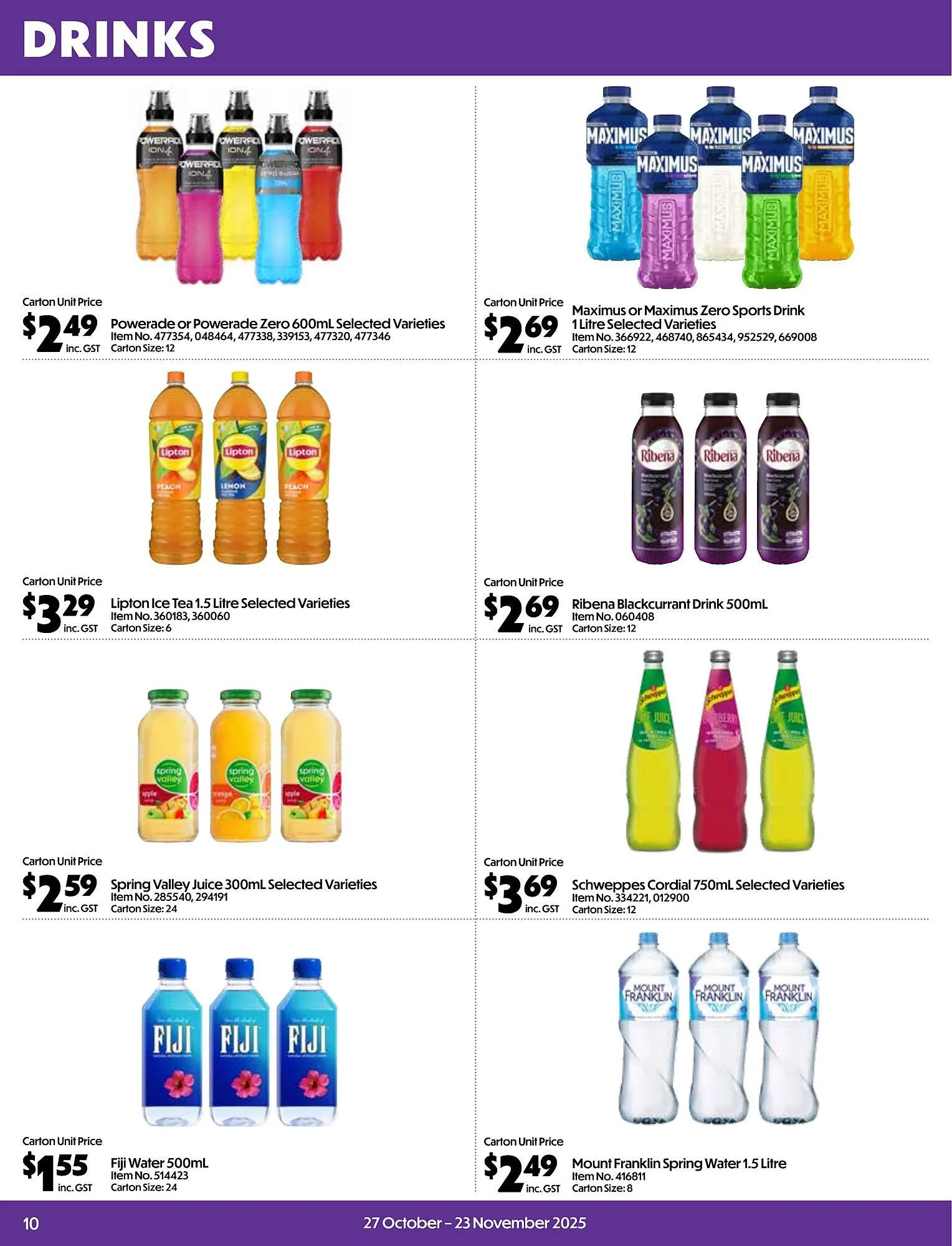 Campbells Wholesale catalogue - Catalogue valid from 27 October to 23 November 2025 - page 10