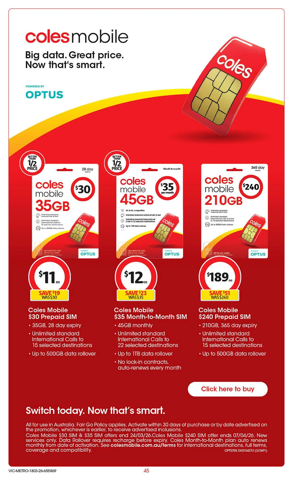 Coles catalogue - Catalogue valid from 18 March to 24 March 2026 - page 46