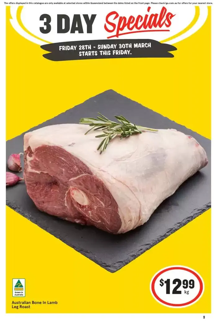 IGA 28/03 - Catalogue valid from 28 March to 30 March 2025 - page 1