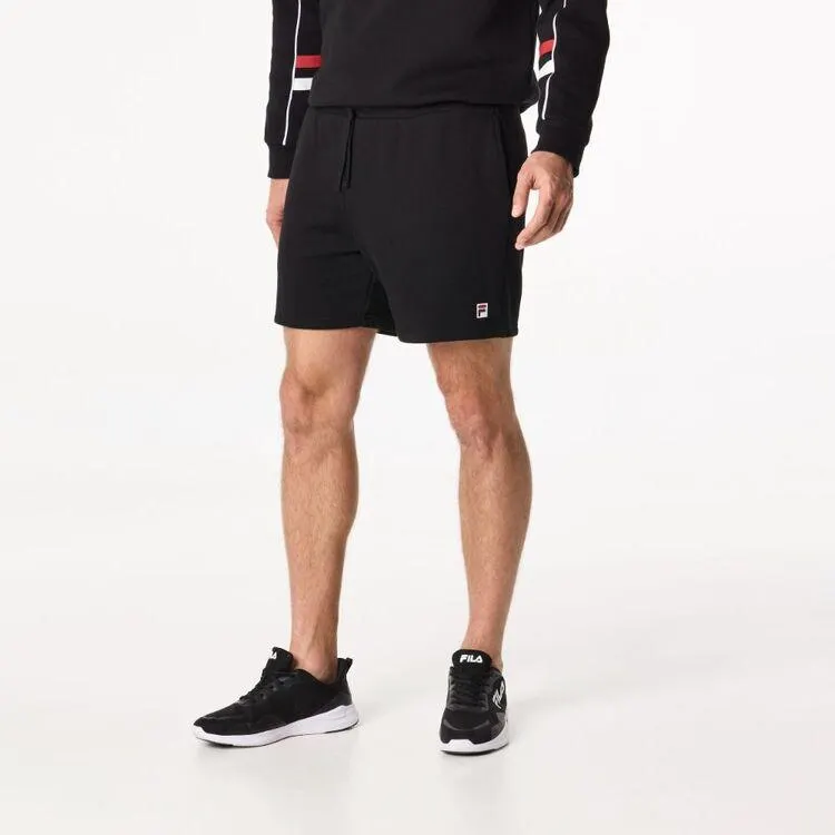 FILA Men's Taron Crew Neck Fleece with Piping Detail Black