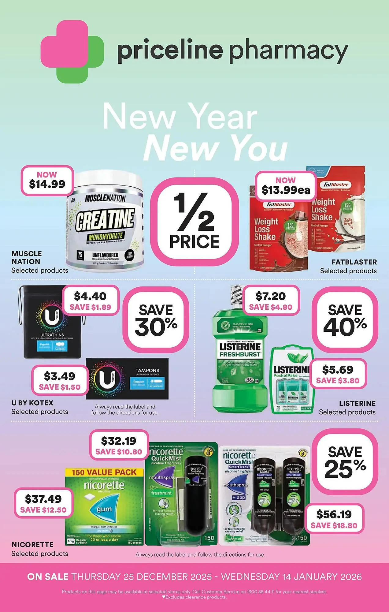 Priceline catalogue - Catalogue valid from 24 December to 14 January 2026 - page 40