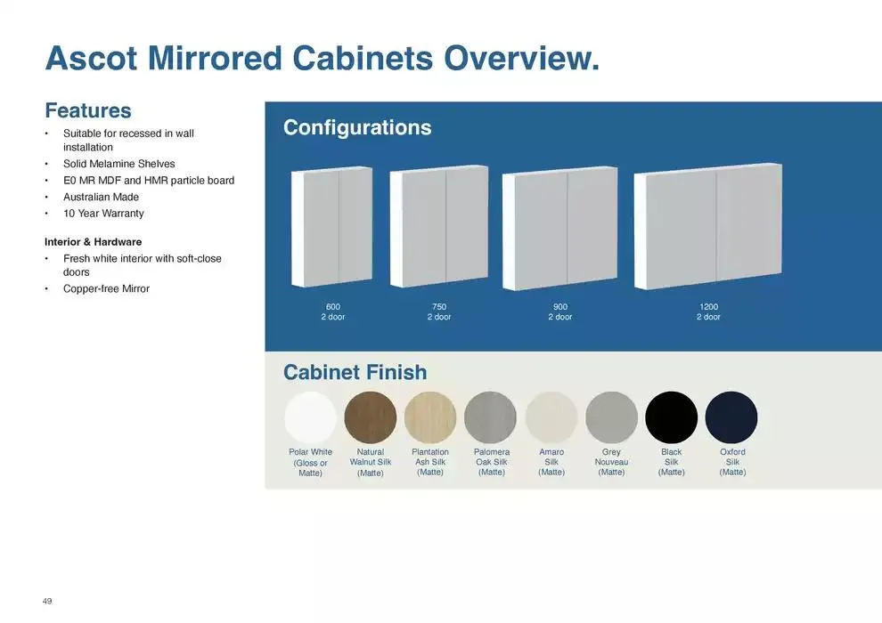 Raymor Vanities Brochure - Catalogue valid from 18 April to 30 April 2025 - page 49