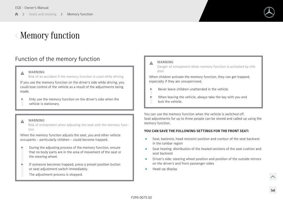 EQE Sedan - Catalogue valid from 11 September to 11 September 2025 - page 238