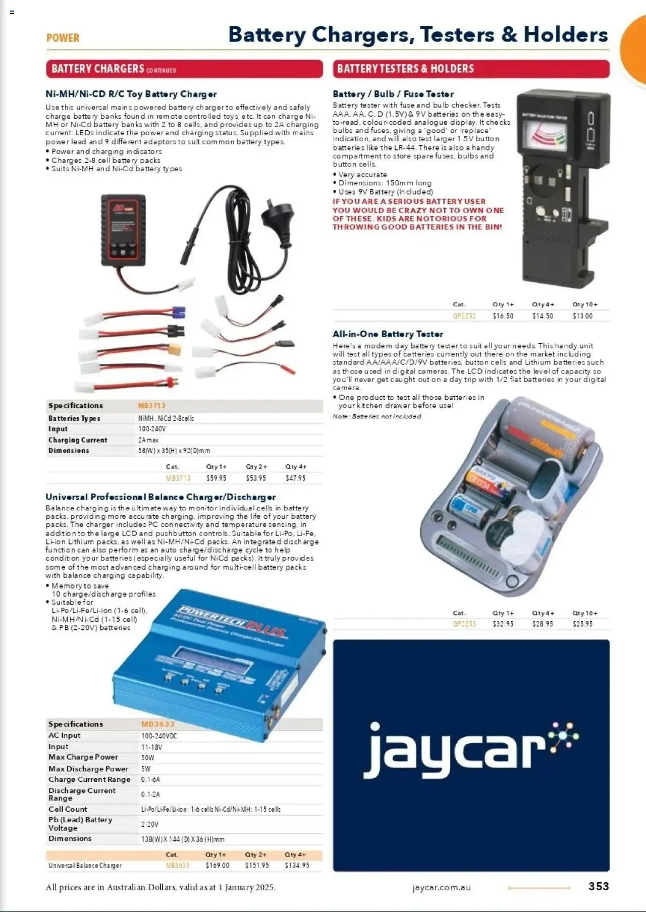Jaycar Celebrating 40 Years in Electronics - Catalogue valid from 1 January to 29 August 2025 - page 285