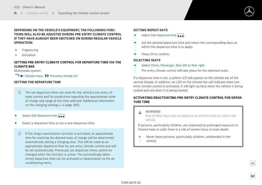 EQE Sedan - Catalogue valid from 11 September to 11 September 2025 - page 307