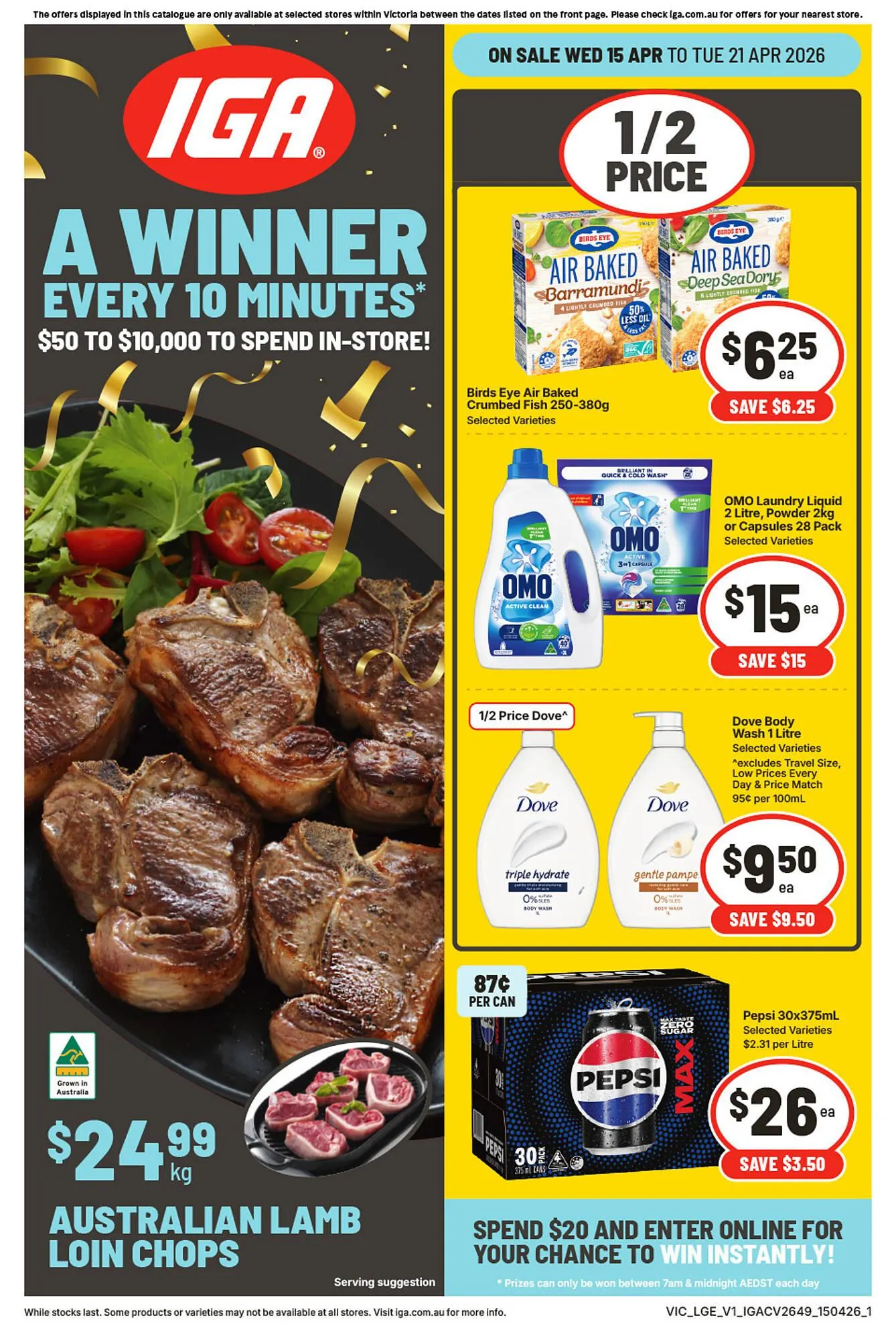 IGA catalogue - Catalogue valid from 15 April to 21 April 2026 - page 1