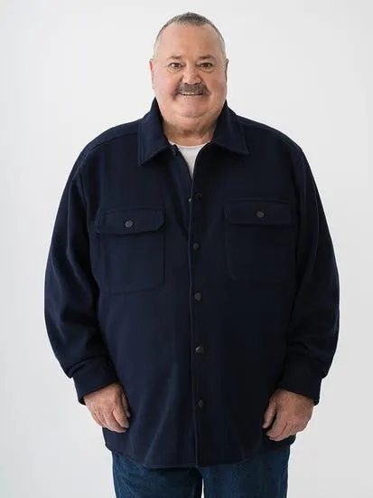 Big Mens Zip Through Jacket Navy