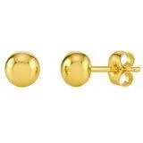 18KT Yellow Gold Ball Stud Earrings