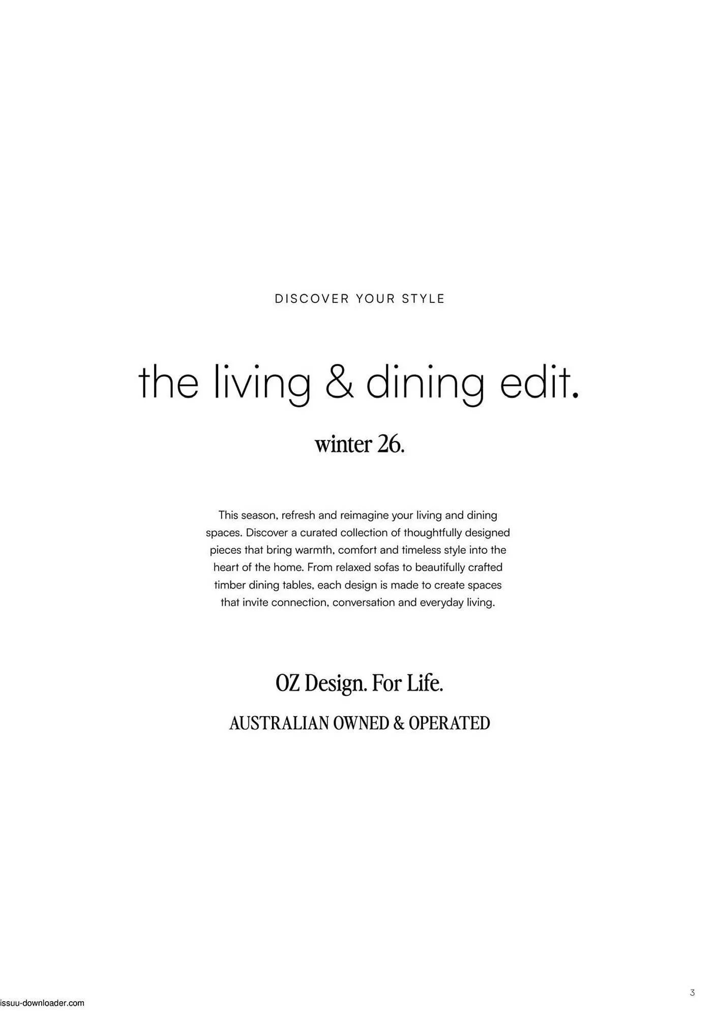 OZ Design Furniture catalogue - Catalogue valid from 4 May to 31 August 2026 - page 3