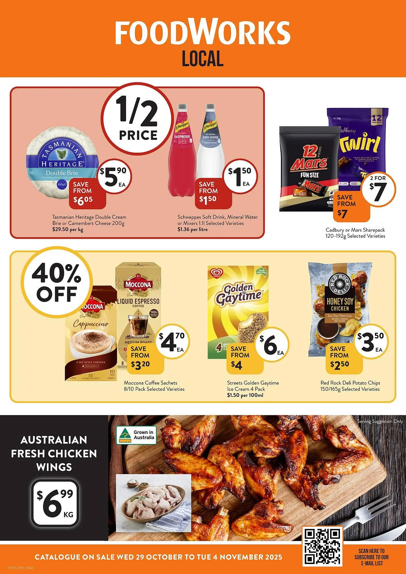 Foodworks catalogue - Catalogue valid from 29 October to 4 November 2025 - page 1
