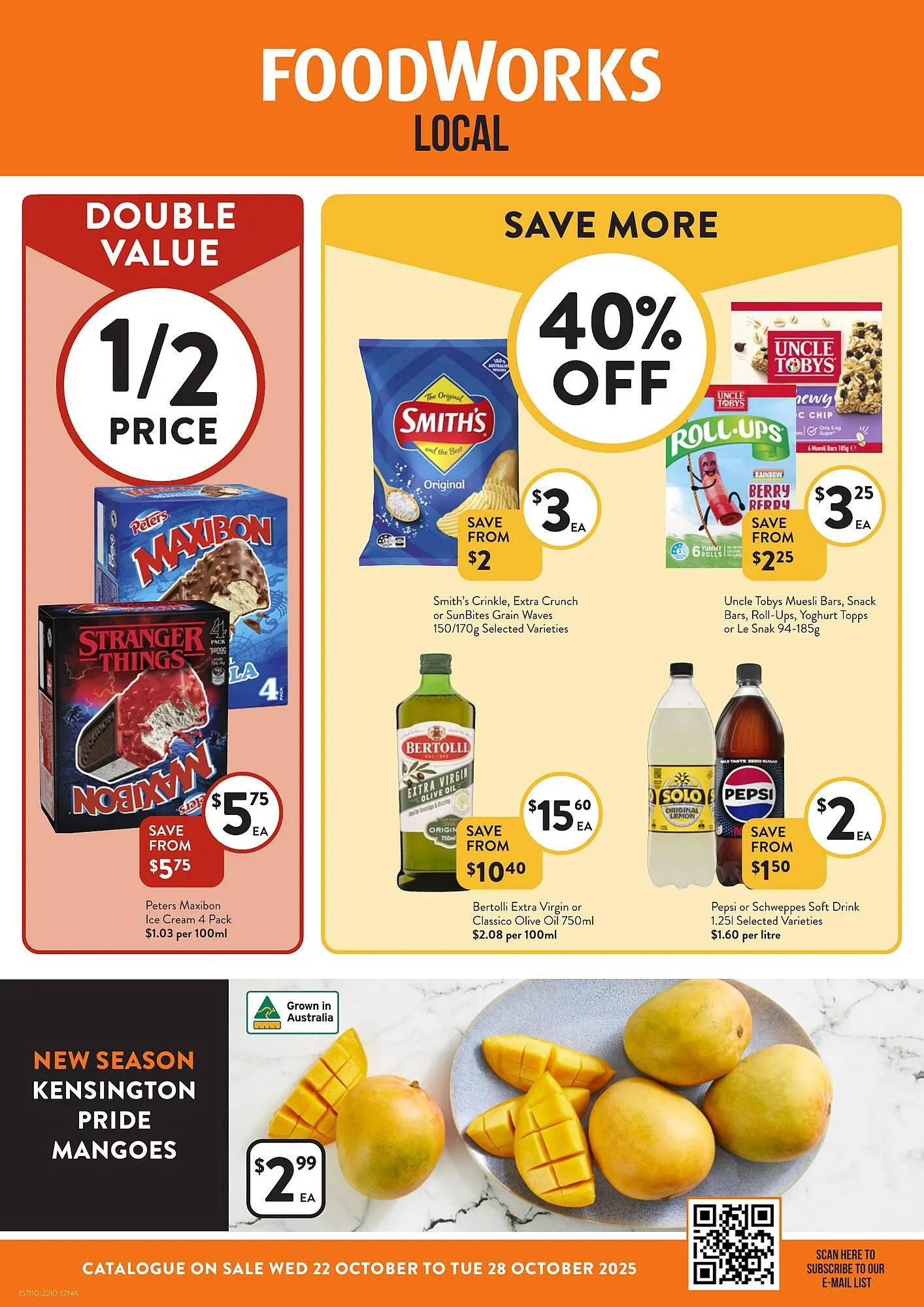 Foodworks catalogue - Catalogue valid from 22 October to 28 October 2025 - page 1