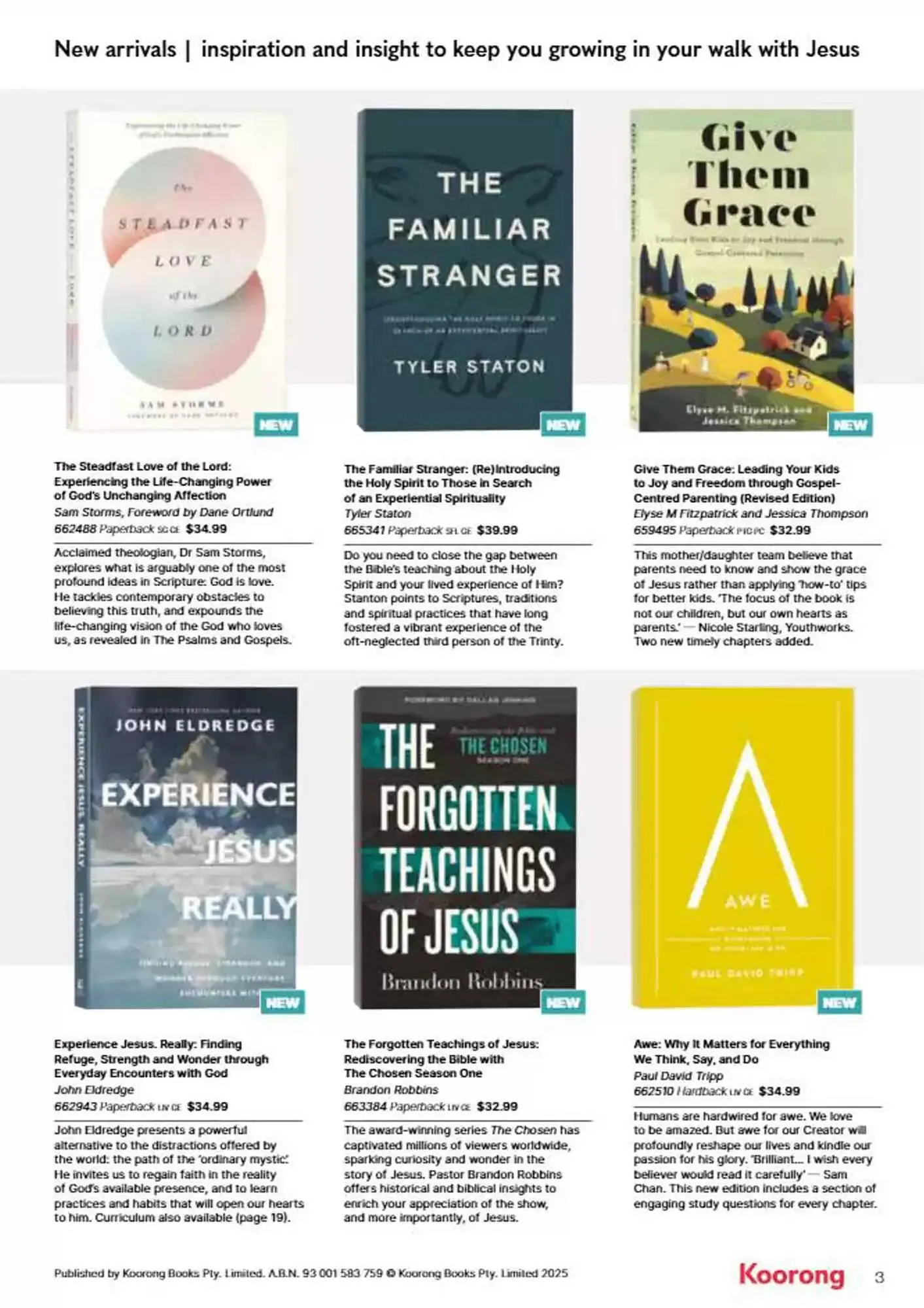 Koorong catalogue - Catalogue valid from 1 April to 16 May 2025 - page 3