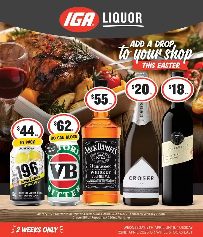 Add A Drop To Your Shop This Easter - Catalogue valid from 9 April to 22 April 2025 - page 1