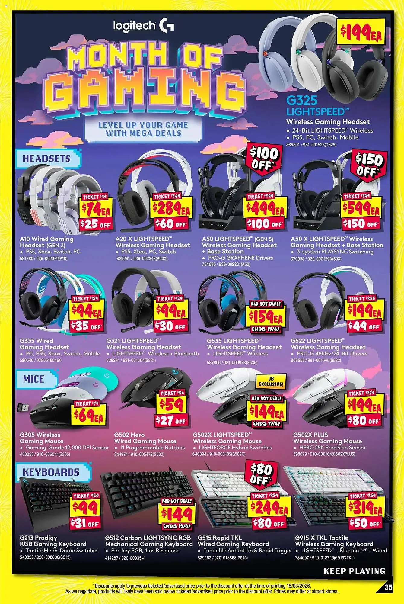 JB Hi-Fi catalogue - Catalogue valid from 30 March to 19 April 2026 - page 35