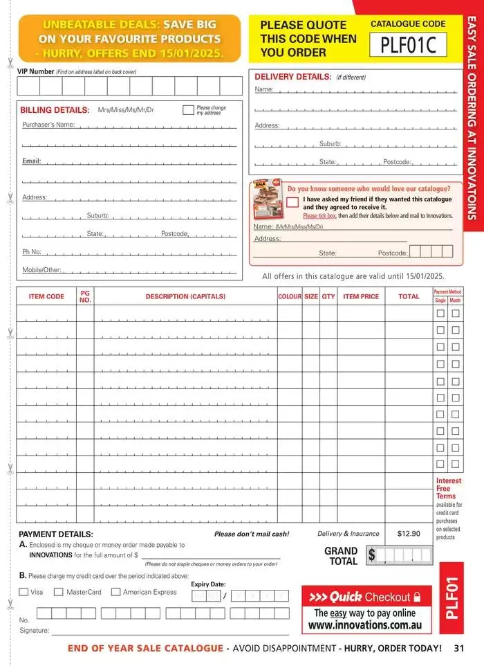 End Of Year Sale - Catalogue valid from 18 December to 15 January 2025 - page 31