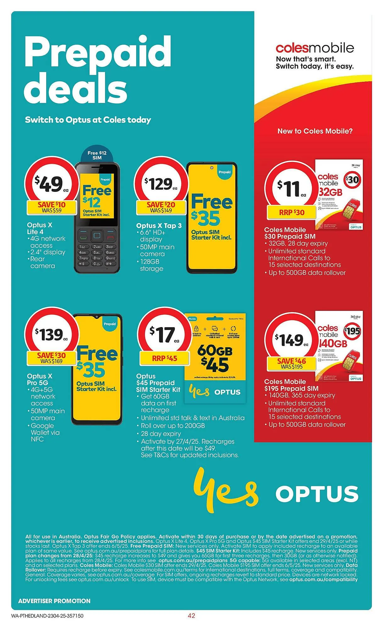 Coles catalogue - Catalogue valid from 22 April to 29 April 2025 - page 42