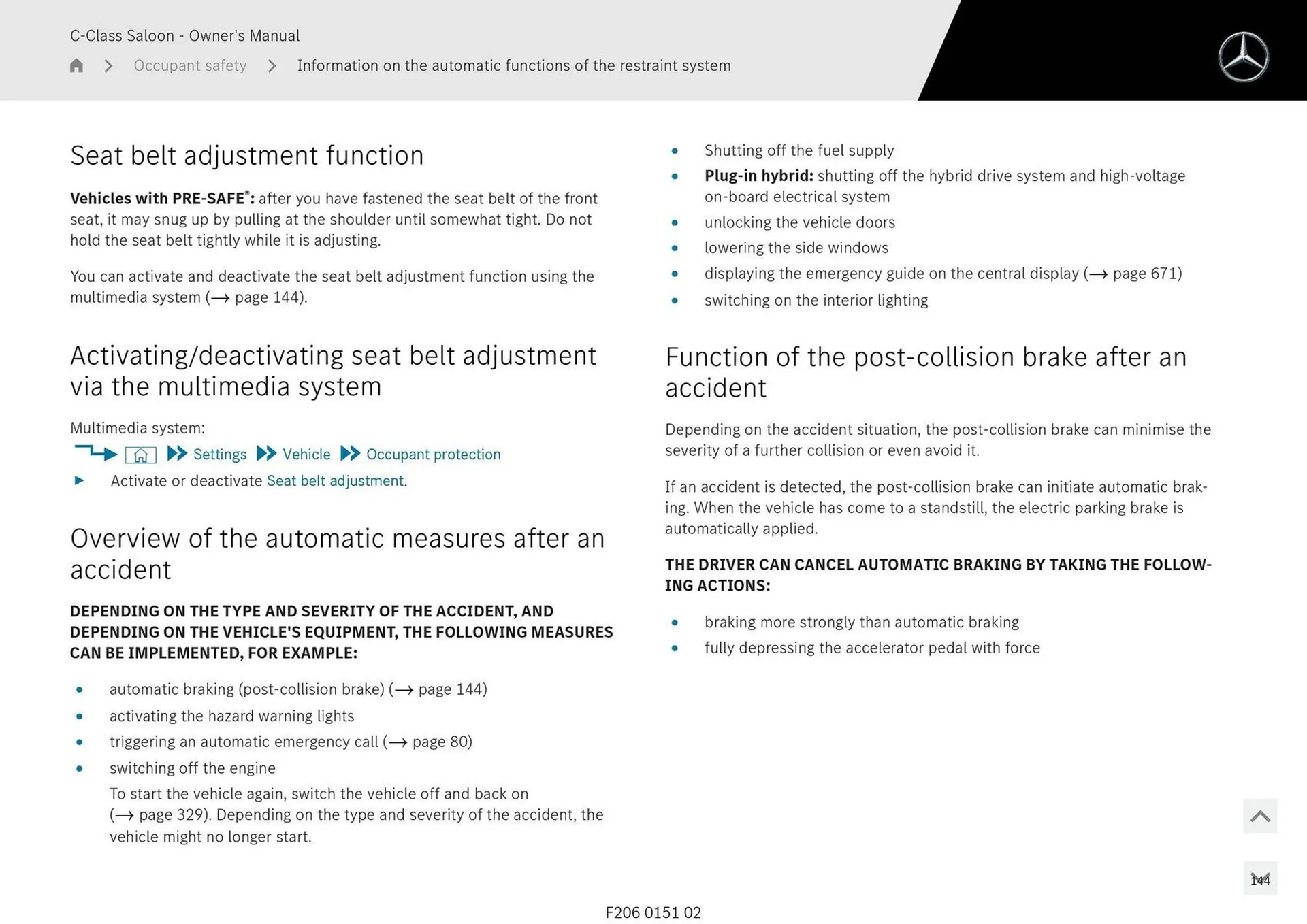 Mercedes-Benz catalogue - Catalogue valid from 28 April to 28 May 2025 - page 144