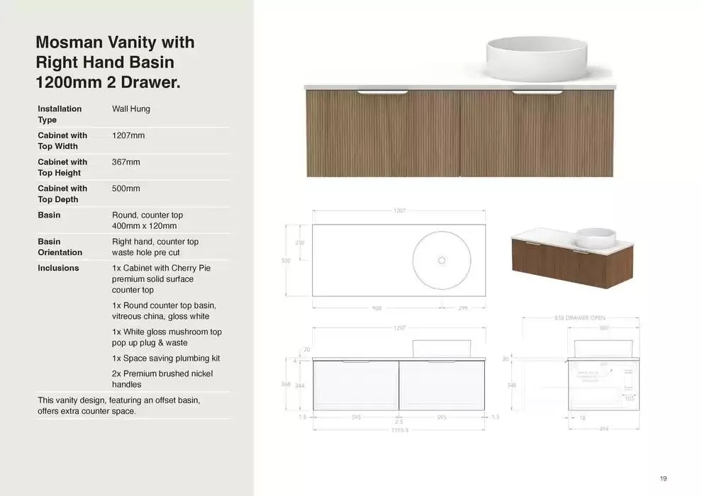 Raymor Vanities Brochure - Catalogue valid from 18 April to 30 April 2025 - page 19