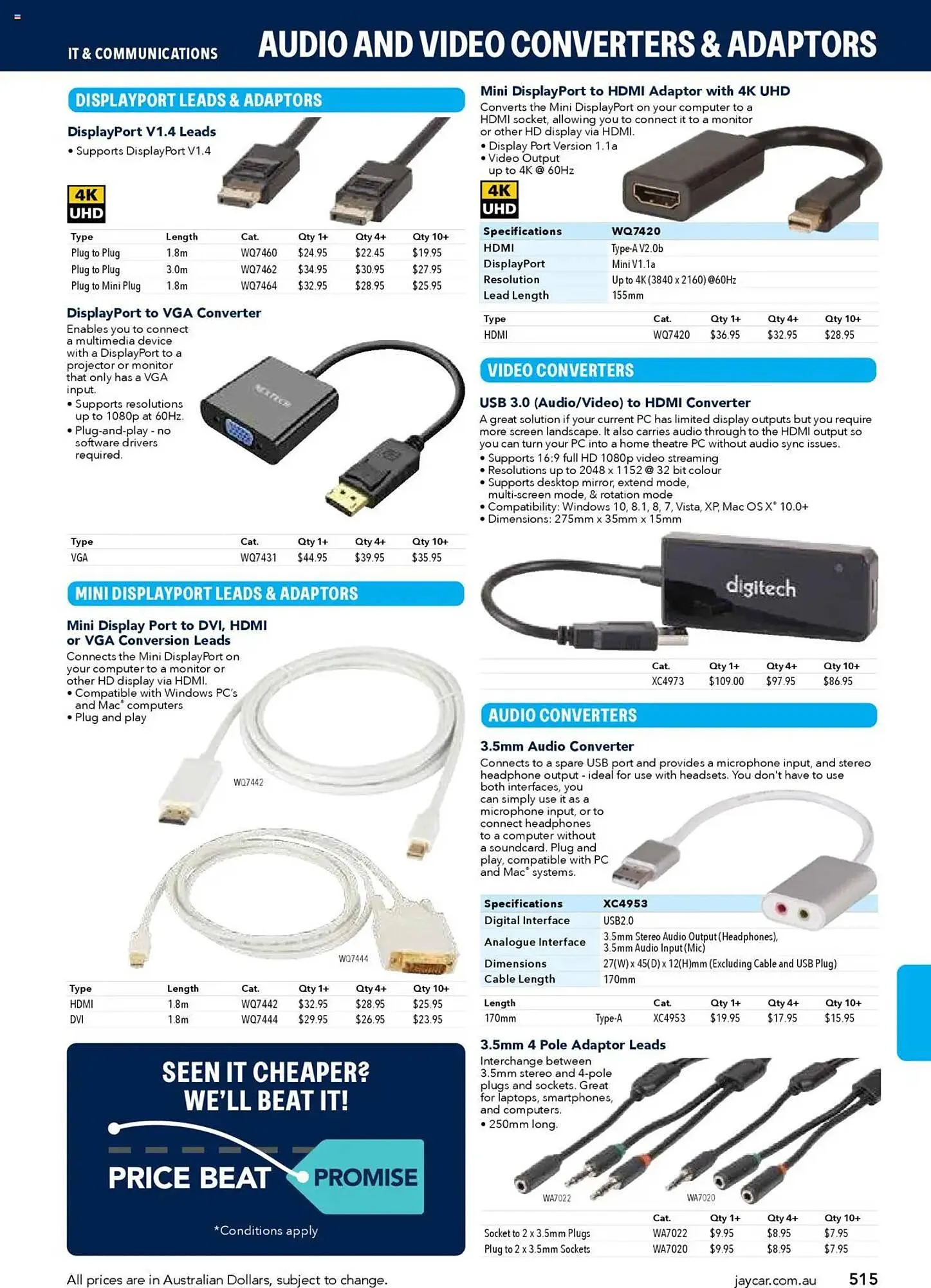 Jaycar Electronics catalogue - Catalogue valid from 8 July to 9 July 2026 - page 515